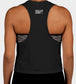 Crop Racerback "Failure is not an Option" Soft TANK - black frost color