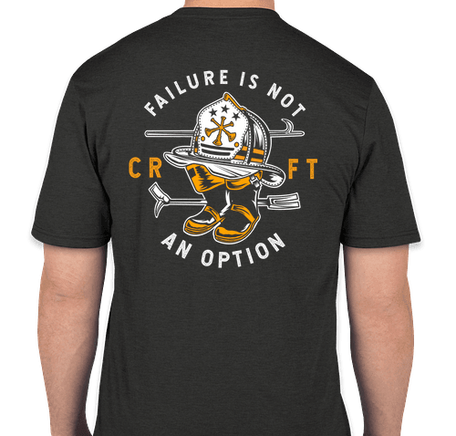 Shortsleeve Black Soft T-shirt - Large Logo on the Back