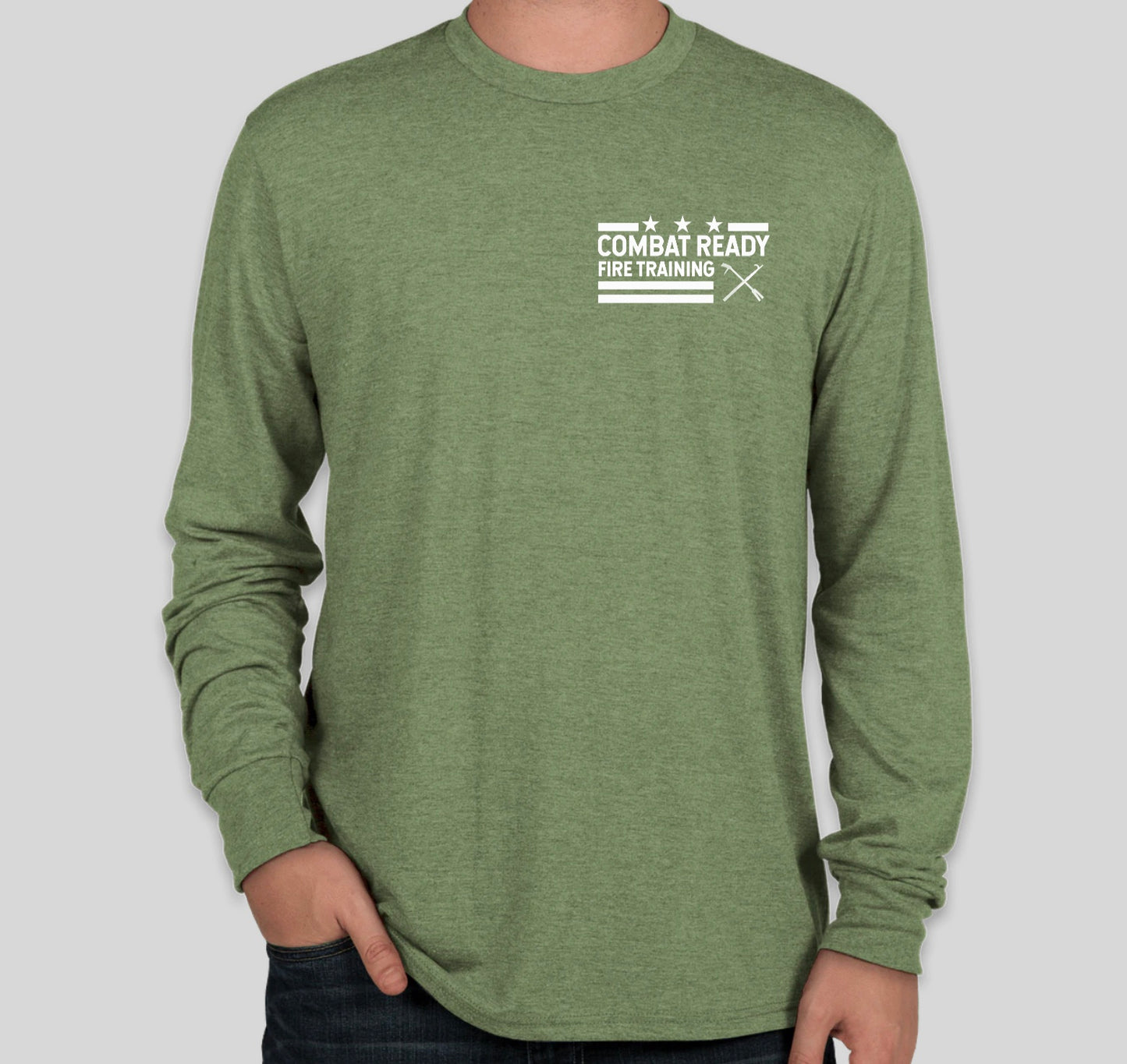 Longsleeve GREEN Soft T-shirt - Large Failure is Not an Option Logo on the Back